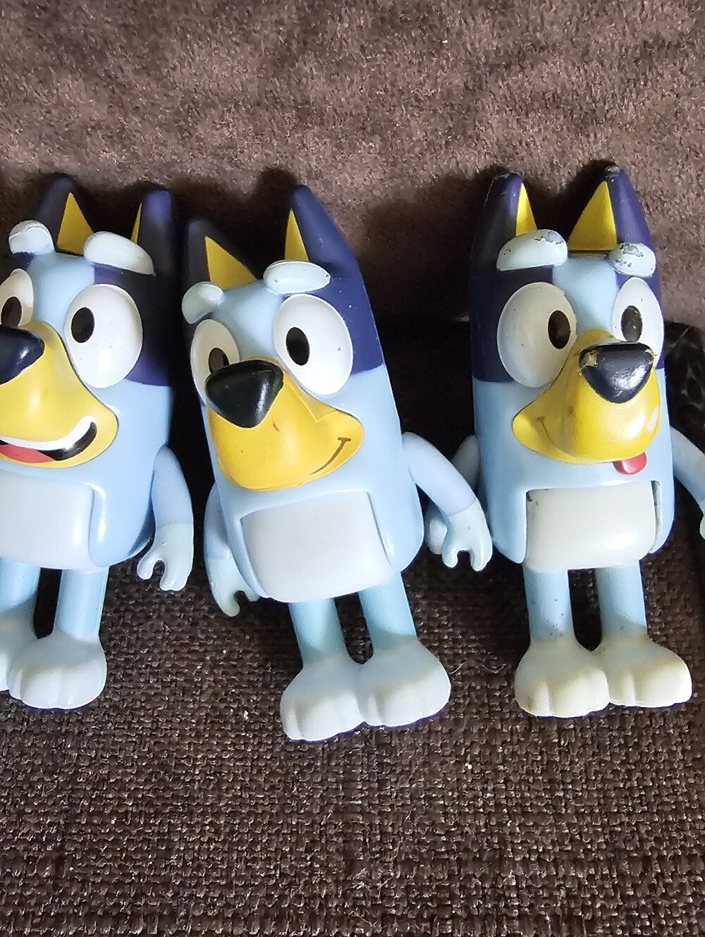 3 Bluey Characters With Different Expressions